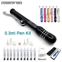 Неигольчатый Ингалятор, ручка для инъекций гиалуроновой кислоты, микро инжектор для удаления морщин против старения, наполнитель для губ, 0,3 мл, гиалуроновая ручка