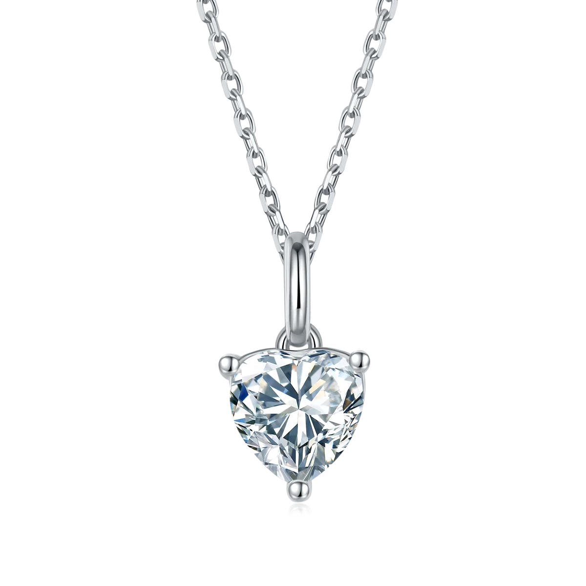 RICA FELIZ D Color Heart Moissanite Diamond Pendant Necklace Earrings Sets 925 Sterling Silver Jewelry Set For Women Wedding RicaFeliz • 2022
