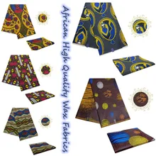 Супер Африканский нигерийский воск печати шитье Анкара высокое качество ткани реальный 6 ярдов голландский воск ткани для одежды