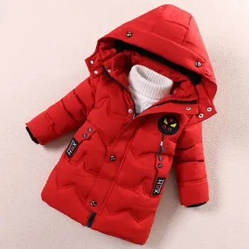 

2019 Winter Jacket Children's Cartoon Clothing Kids Down Cotton Outerwear Boys Hooded Jacket Thickening Cotton-padded Coat