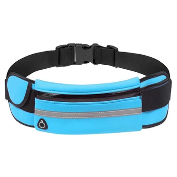 

Unisex Waist Bag Waterproof Multifunctional Waist Pack for Women Men( Sky Blue/Fluorescent Green/Rose Red/Orange/Black)