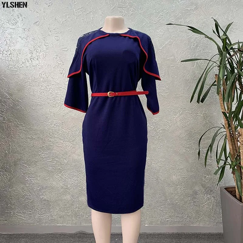 African Style Dresses For Women 2020 Africa Clothing Summer Elegant Ankara Dresses Super Elastic Fashion African Dress For Lady 06