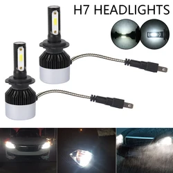 Ampoules de phares LED H7 60W 13000LM, Kit de Conversion de feux de route et de croisement 6000K, lumière blanche du jour 