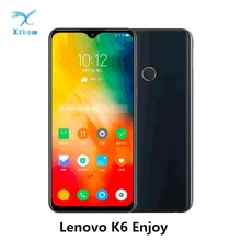 Lenovo K6 Enjoy, мобильные телефоны, 4 Гб ОЗУ, 64 ГБ/128 Гб ПЗУ, Восьмиядерный процессор MTK6762, 6,22 дюймов, ips, полный экран, 3300 мАч, Android 9,0, смартфон