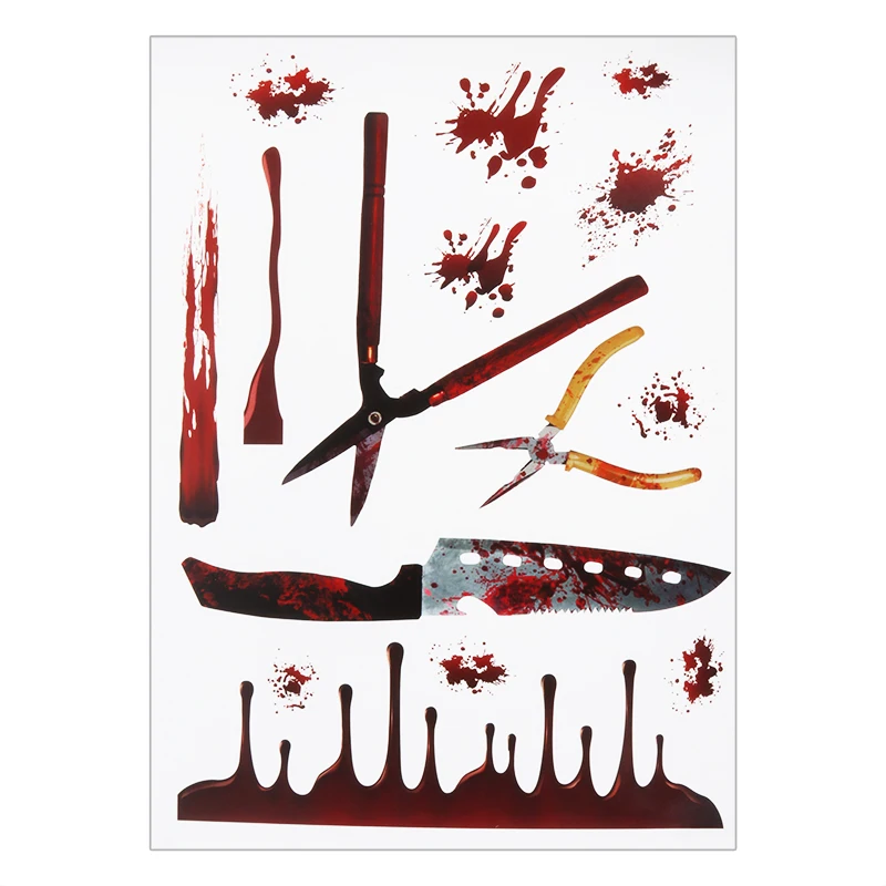 Horrible Halloween Bloody Decorative Stickers-4