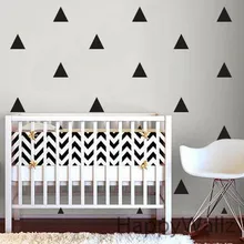 Горячая поколения настенные наклейки треугольные спальня съемные декоративные наклейки настраиваемые Zx545
