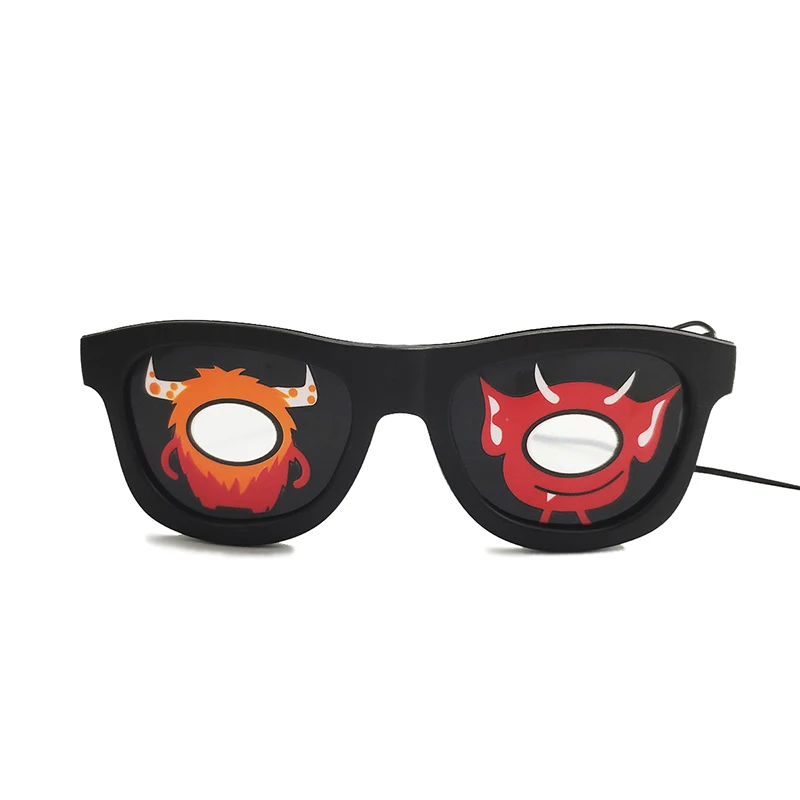 GB02 LED Glowing Glasses Masks DIY Glass Halloween Santa Claus Xmas Christmas Birthday Gifts Festival Party Supplies Home Decors