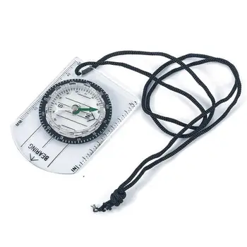 

All In One Outdoor Hiking Camping Baseplate Professional Mini Compass Compass Mm Map Scale Ruler Multifunctional Equipment