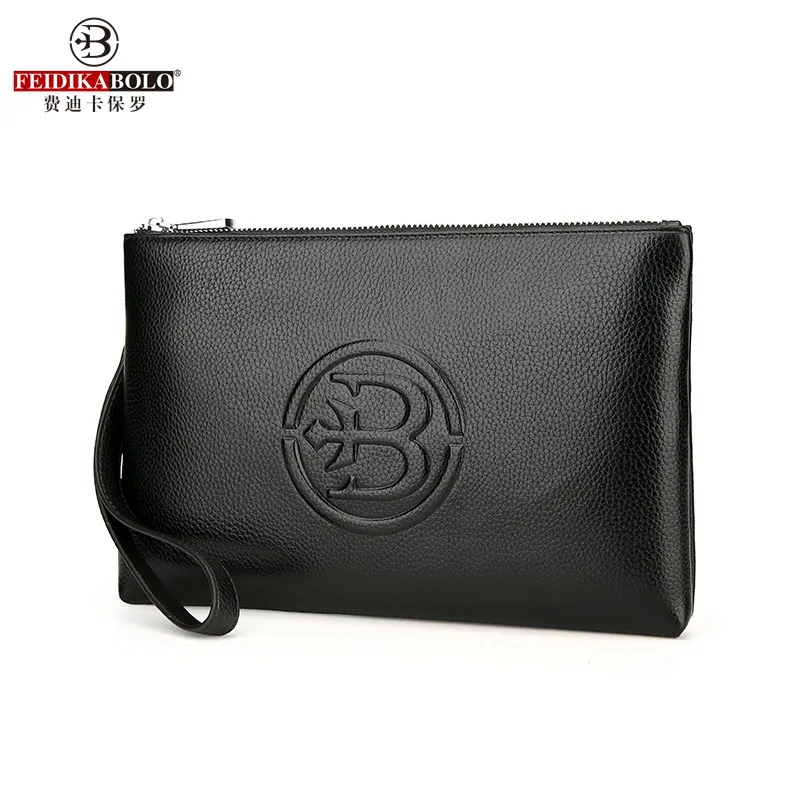 

MEN'S Handbag Korean-style New Style Business Zipper Handbag Briefcase Large Capacity Clutch Bag Casual Men's Bag