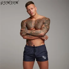 Быстросохнущие мужские повседневные шорты для бега, пляжные повседневные штаны, летние модные брендовые мужские шорты