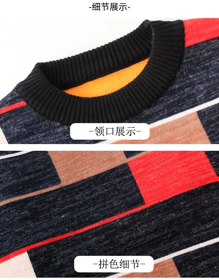Brand New Kids Sweaters For Boy New Year Warm Sweater For Teenagers Pullover Knitted Winter Clothes for Children Age 14 to 4 T