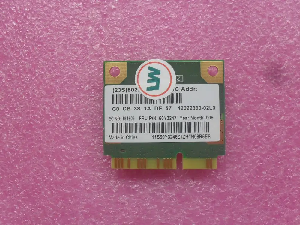 Беспроводная карта для Lenovo Thinkpad X220 X230 X120E X130E T420 T430 T520 L420 RTL8188CE Mini PCI E Wifi