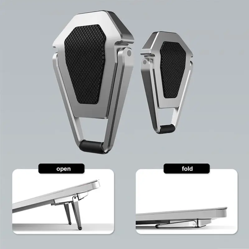 

2Pcs Metal Foldable Laptop Stand Base Non-slip Desktop Portable Notebook Holder Cooling Bracket For Macbook Pro Air DELL
