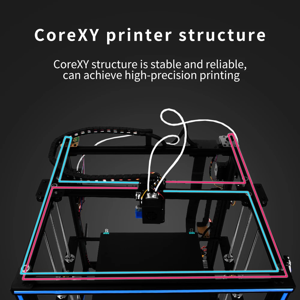 

Tronxy X5SA-400-2E 3D Printer 3d Drucker Printing Size 400*400*400mm with Manual impresora 3D DIY Kits Machine Two-color printer