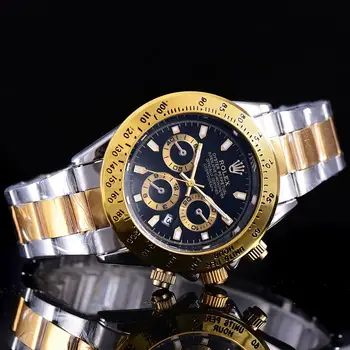 

AA4 2020 NEW Hot Rolex- Women Men's Quartz Watch Fashion Gift Gold Casual Waterproof Watches 002024