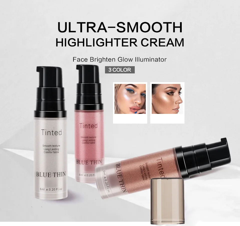Highlighter Contouring Makeup Face Brightener Concealer Liquid Highlighter Primer Bronzer Face  Cosmetics