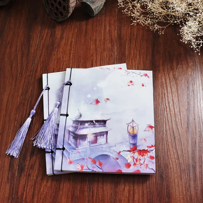 

Creative Beautiful Handmade Notebook Softcopy Original Chinese Style Stitching Diary Classic Planner