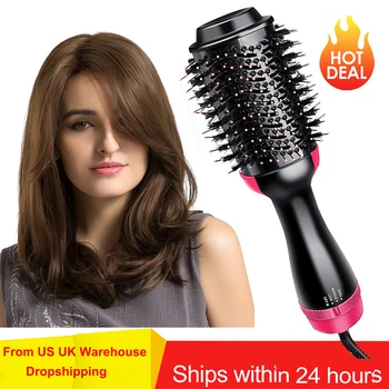

Electric Hair Dryer Blow Dryer Hair Curling Iron Rotating Brush Hair Dryer Hairstyling Tools Professional 3 In 1 Hot-Air Brush