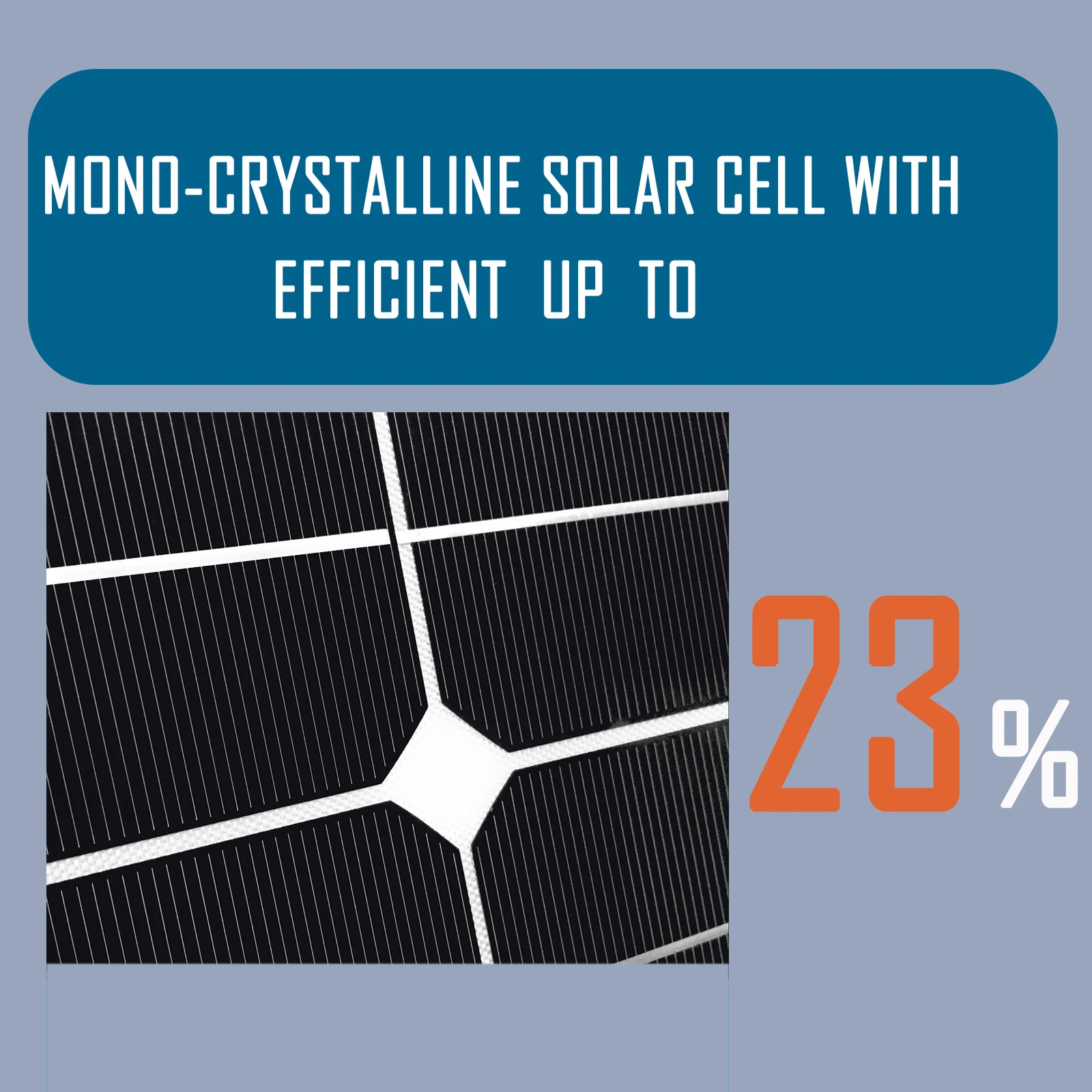 Painel solar semi-flexível de pouco peso monocristalino