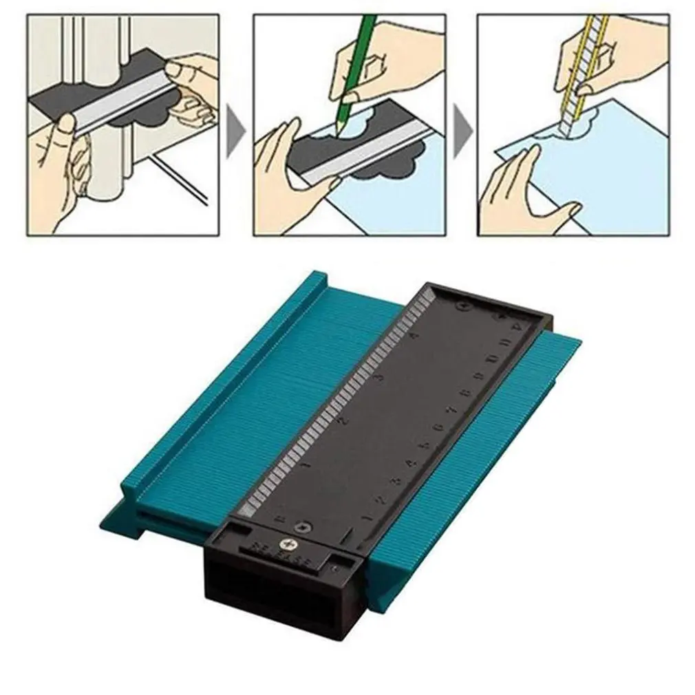 Пластиковые неровные формы профиль линейка Калибр Дубликатор Контурные весы шаблон кривизны масштаб плитки ламинат общие инструменты