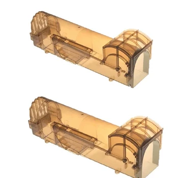 

Plastic Transparent Mousetrap Short Cage Mousetrap Mousetrap Reusable Mousetrap Mousetrap Cage,2 PCS