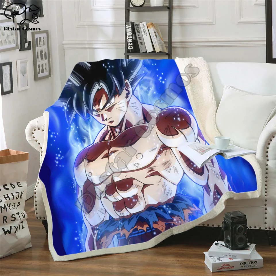 

Anime 3D Printed Sherpa Blanket Couch Quilt Cover Travel Bedding Outlet Velvet Plush Fleece Blanket Bedspread style3