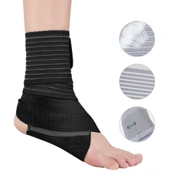1PC Sports Ankle Brace Compression Strap Sleeves Support 3D Weave Elastic Bandage Foot Protective Gear Gym Fitness