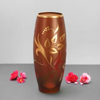 

Vase "Leaf fall" brown