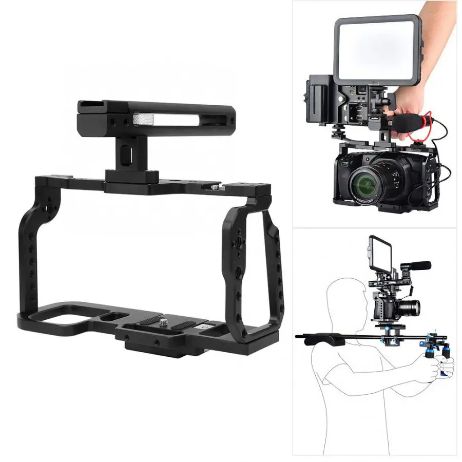 YELANGU C9A BMPCC 4K алюминиевый сплав камера клетка комплект с 1/4 3/8 винтами отверстия Профессиональная фотография для стабилизаторов штативы