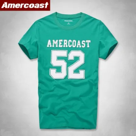 Футболка с круглым воротником и короткими рукавами из хлопка от бренда American Coast