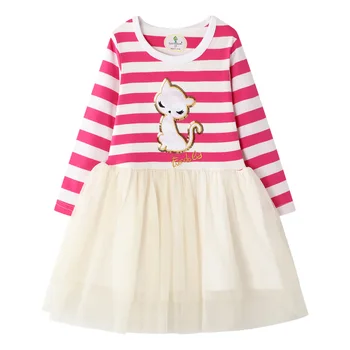 

Spring And Autumn Girls Dress 2019 Fall And Winter Clothes New Style Europe And America Version Princess Veil Western Style Kids