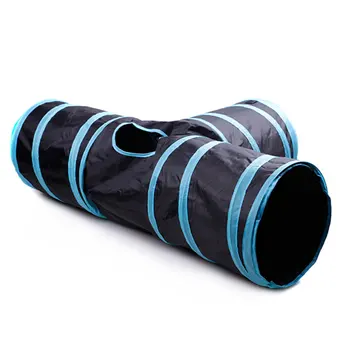 

2/3/5 Holes Foldable Pet Cat Tunnel Toys Kitten Rabbit Indoor Outdoor Hanging Ball Training Toys Play Tunnel Tubes Cat Supplies