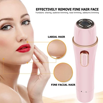 

Dropship Practical Women Hair Removal Mini Lipstick Shaver Multi-functional Convenient Facial Body Leg Bikini Cheek Trimmer
