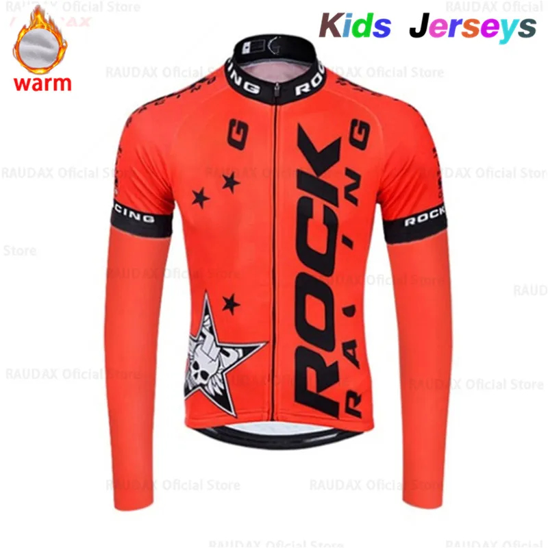 Зимняя одежда для велоспорта Rock Pro Team, дышащая, Ropa Ciclismo, для мальчиков, с длинным рукавом, для горного велосипеда, одежда для спорта на открытом воздухе, комплект одежды