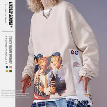 

Women Mens Sweatshirts Hoodie Print Happy Girls Letters Fashion Fleece Tracksuit Outwear Streetwear Outwear Men Women Hoodie