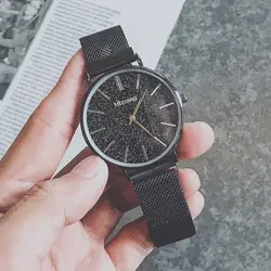 Минималистичный стиль Мужские часы 2019 Новая мода Звездное небо часы для мужчин магнит сетка кварцевые наручные часы Ulzzang Relogio Feminino
