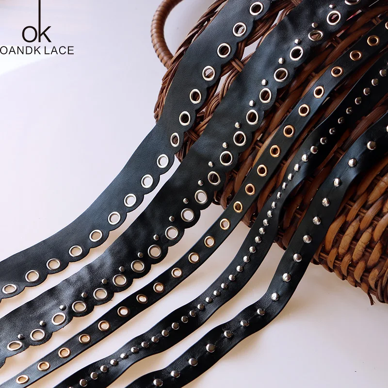 PU Composite Molding Rivet Eyelet Decoration 1 yard pu decoration