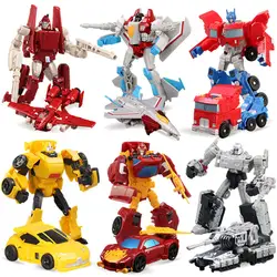 13 см пластиковые машины-роботы Трансформеры модель игрушки малыш классический робот автомобиль игрушки Фигурки и игрушки пластиковые