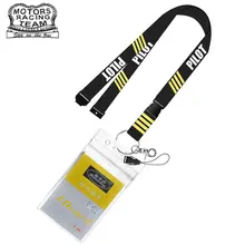 ClELO, кредитный держатель для карт, ID, держатель для карт, пилот, держатель для карт s, офисные принадлежности с шейным ремнем, снимается перед полетом, ремешки