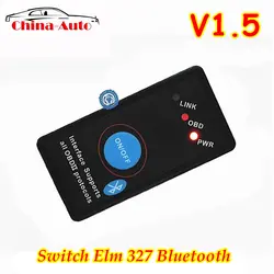 2019 Новый V1.5 мини ELM327 Bluetooth OBD2 V1.5 OBD2 салона автомобиля диагностический Интерфейс ELM 327 включения/выключения Беспроводной инструмент