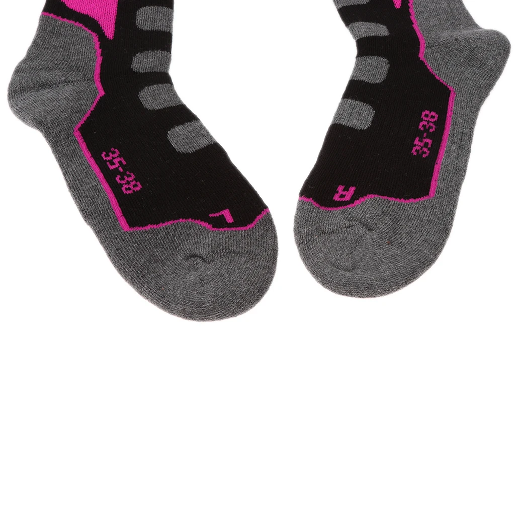1 Pair Outdoor Thermal High Performance Ski Snowboard Hiking Walking Long Ski Socks Winter Thermal Socks