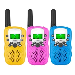 Walkie talkie pour enfants, 8 canaux, longue portée, Mini Station de Radio, cadeau d'anniversaire et de noël, 2 paquets 