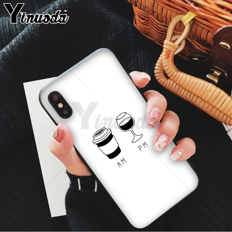 A9 Yinuoda Coffee Wine Cup Novelty Fundas Phone Case Cover for Apple iPhone 8 7 6 6S Plus X XS MAX 5 5S SE XR 11 11pro - Цвет: A9