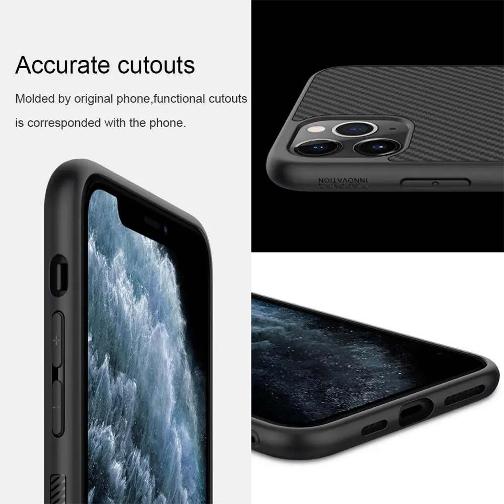 Чехол из синтетического волокна Nillkin для OnePlus 7 Pro 6T samsung Galaxy S10 Plus S10e Note 10 iPhone 11 Pro Max XS XR X