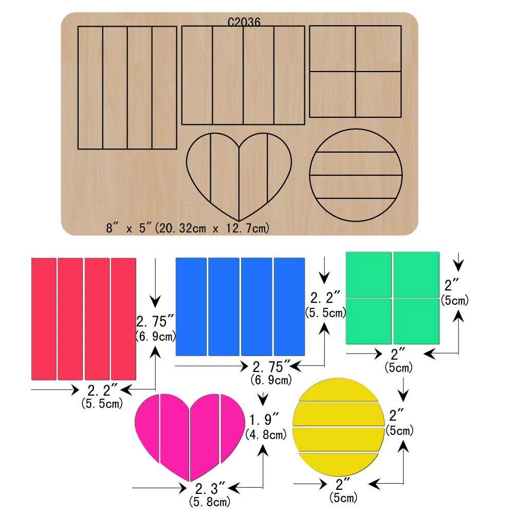 

New Love, heart Wooden die Scrapbooking C2036 Cutting Dies