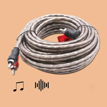 

GloryStar Car Audio Signal Wire Pure Copper RCA Power Amplifier Audio Signal Cable Audio Modification Wiring Kit