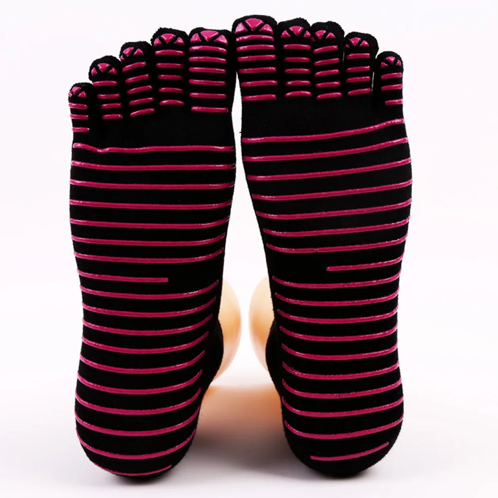 Black-Red Stripe 16 видов стилей, мужские носки с пятью пальцами, женские хлопковые носки, носки, chaussette homme calcetines hombre, носки, calzini - Цвет: Black-Red Stripe