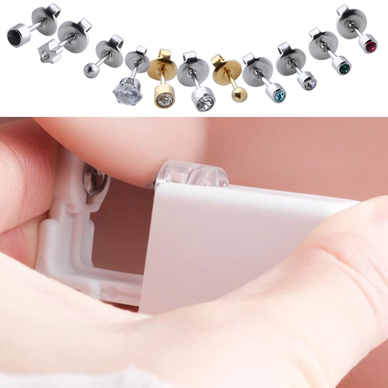 1 Units Disposable Safe Sterile Piercing Unit For Nose Studs Piercing Gun Tool Machine Kit Stud 3