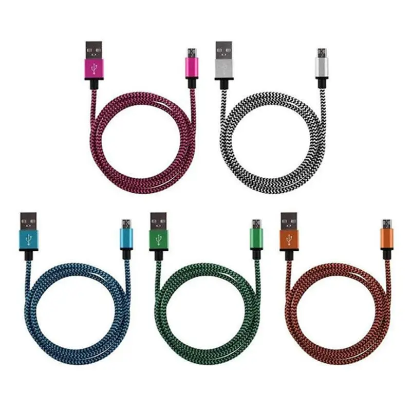 200 шт 1 м Micro USB кабель провод для быстрого заряда для Android мобильного телефона синхронизации данных зарядный кабель для Samsung, htc, Xiaomi Sony LG htc