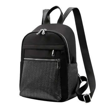 

Waterproof Nylon Backpacks Women Large Capacity Solid Color Zipper Travel Bags Girl's School Student Bags Bookbag borse da donna